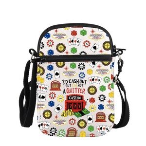Casino Crossbody Purse Gambler Gift Casino Lover Gift I'D Cash Out New